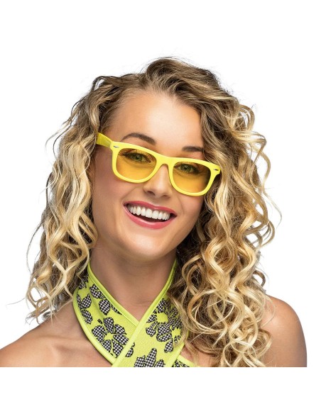 Lunettes party Dance jaune fluo
