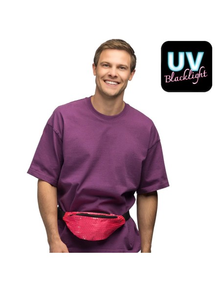 Sac banane fluo rose