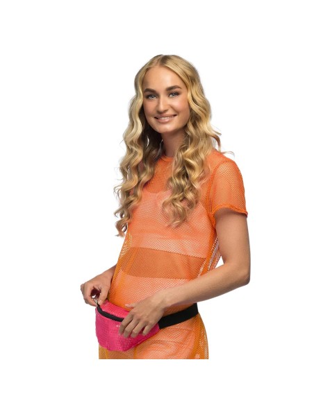 Sac banane fluo rose