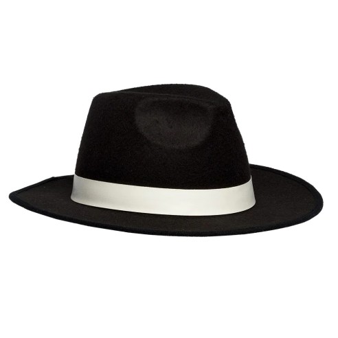 Chapeau gangster luxe noir