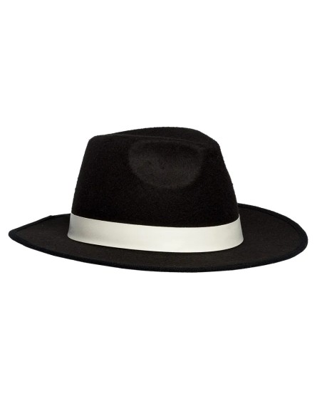 Chapeau gangster luxe noir