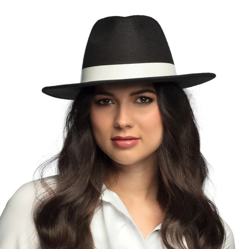 Chapeau gangster luxe noir