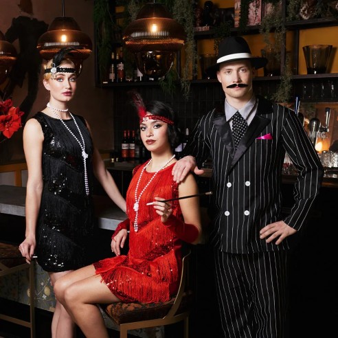 Chapeau gangster luxe noir