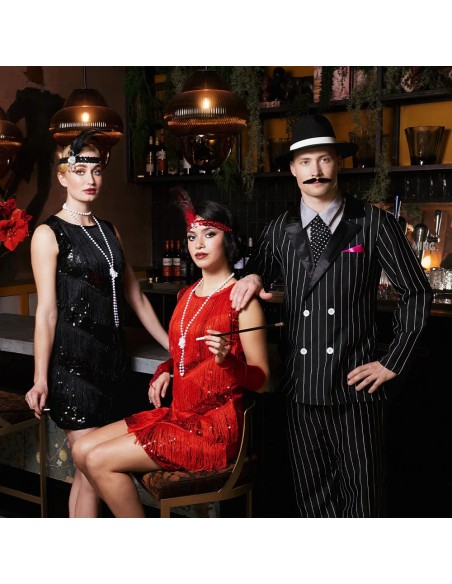 Chapeau gangster luxe noir