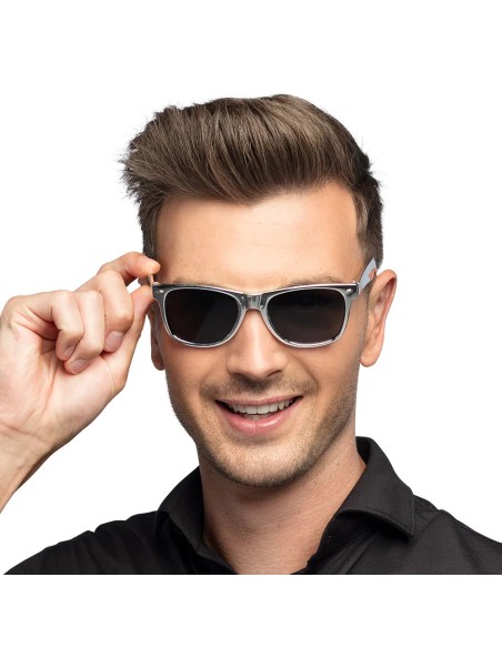 Lunettes party Metallic argent