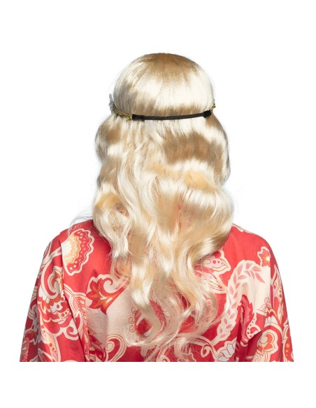 Perruque Hippie blonde avec bandeau