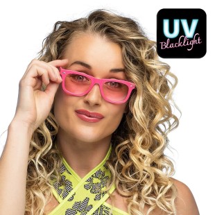 Lunettes party Dance rose fluo
