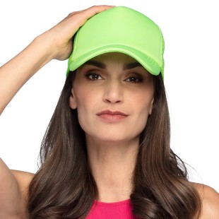Casquette fluo verte 2