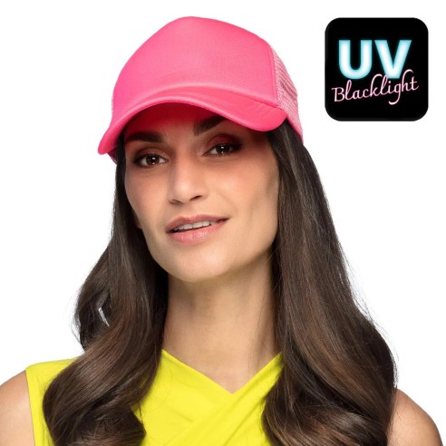 Casquette fluo rose