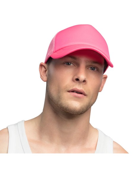 Casquette fluo rose
