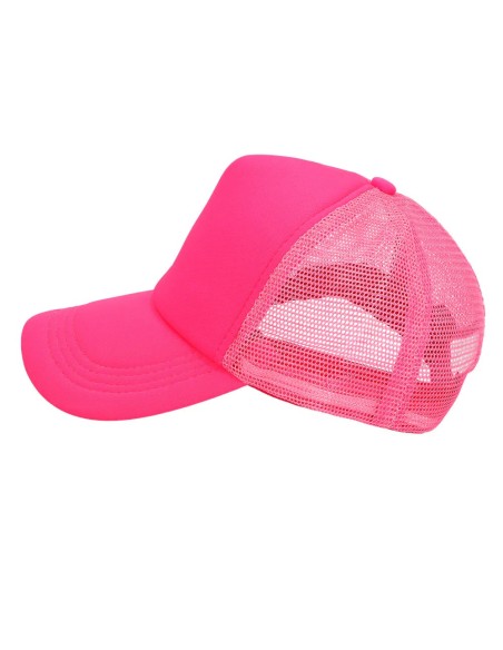 Casquette fluo rose