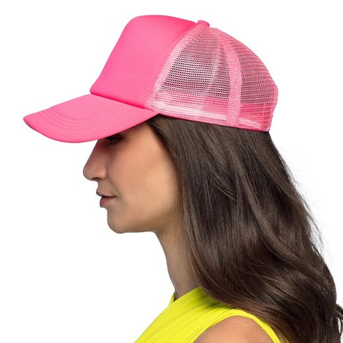 Casquette fluo rose