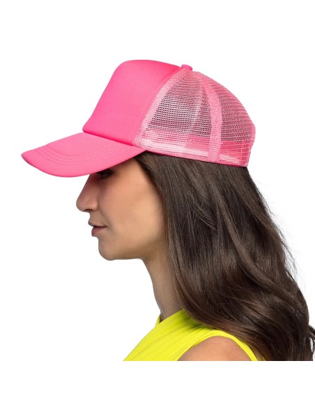 Casquette fluo rose