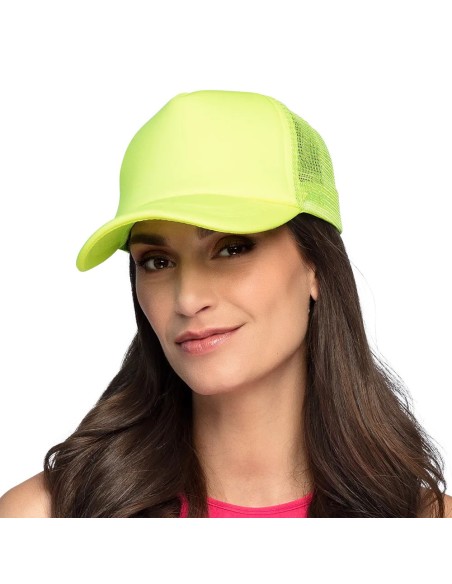 Casquette fluo jaune