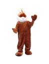Mascotte de lapin marron pour adulte