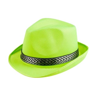 Chapeau funky vert fluo 2