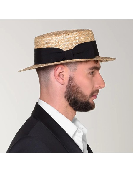 Chapeau canotier luxe