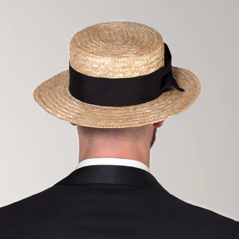 Chapeau canotier luxe