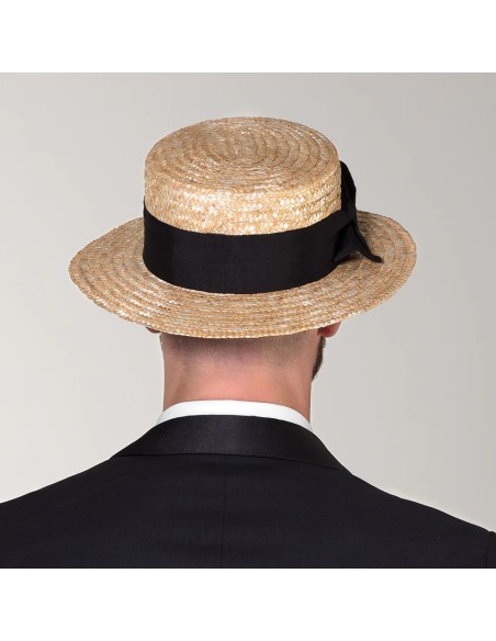 Chapeau canotier luxe