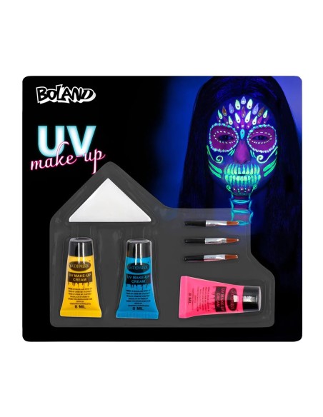 Kit de maquillage squelette fluo