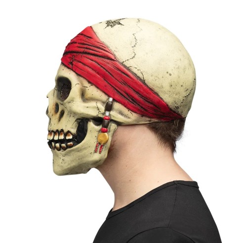 Masque latex Pirate tête de mort