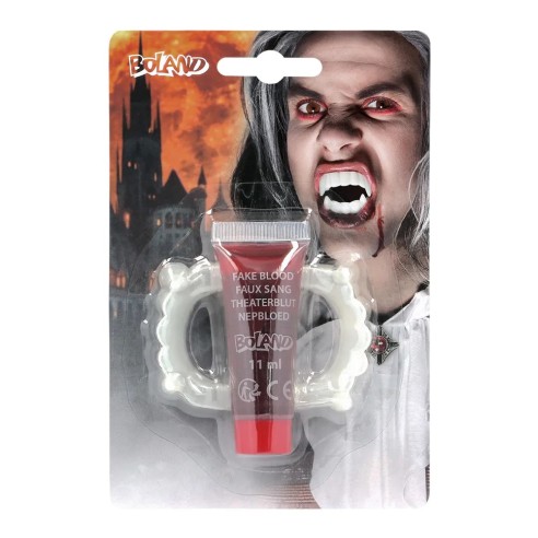 Set dents de vampires et faux sang