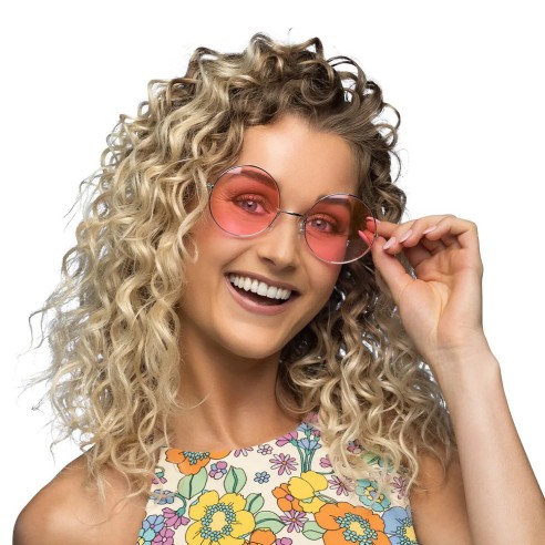 Lunettes Hippie XL rose