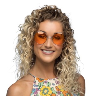 Lunettes Hippie XL orange 2