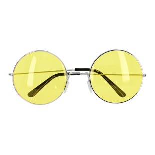 Lunettes Hippie XL jaune 2