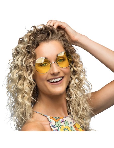 Lunettes Hippie XL jaune