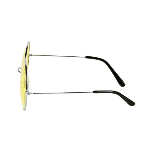 Lunettes Hippie XL jaune