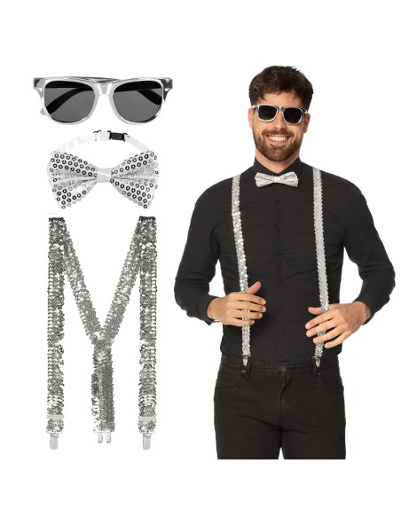 Set d'accessoires argent