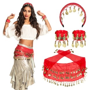 Set danseuse orientale rouge