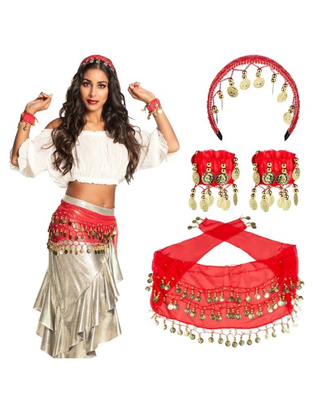 Set danseuse orientale rouge