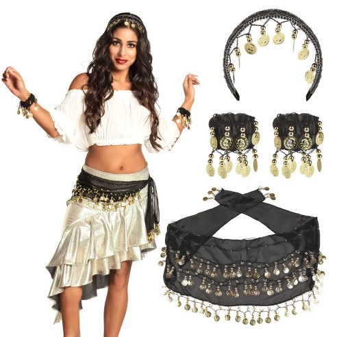 Set danseuse orientale noir