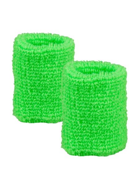 Set 3 bandeaux éponge - vert fluo