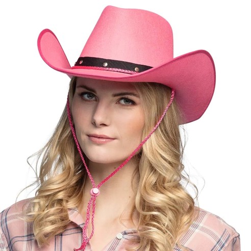 Chapeau Dallas feutre rose