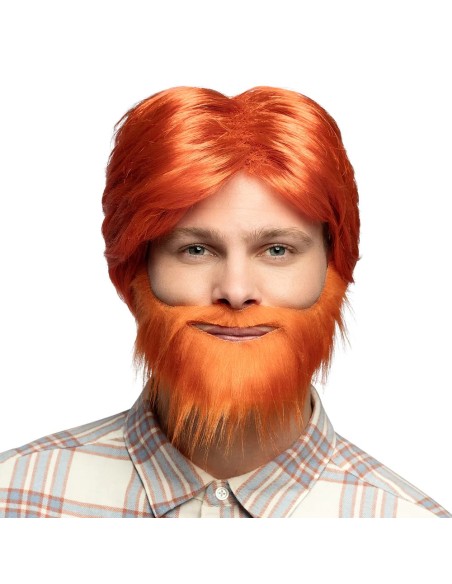 Perruque et barbe Homme roux