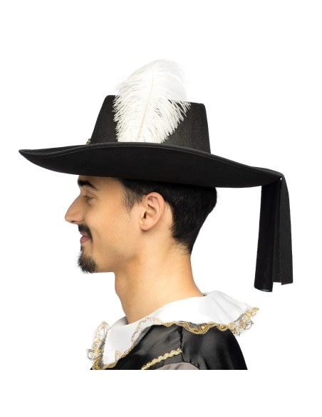 Accessoires déguisement - Mousquetaire feutre noir