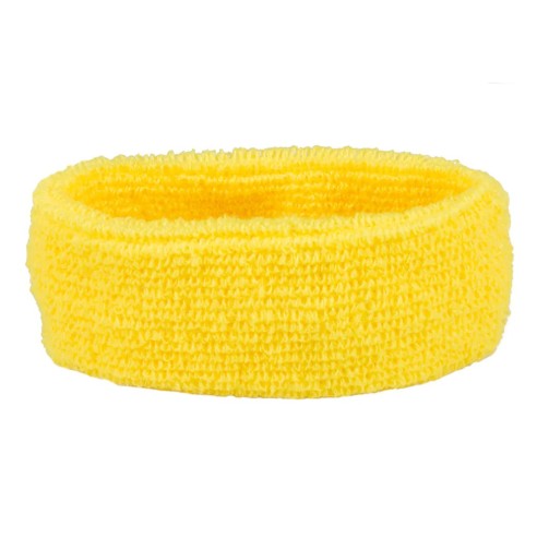 Set 3 bandeaux éponge - jaune fluo