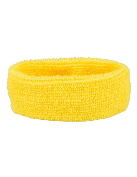 Set 3 bandeaux éponge - jaune fluo