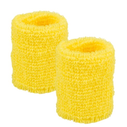 Set 3 bandeaux éponge - jaune fluo