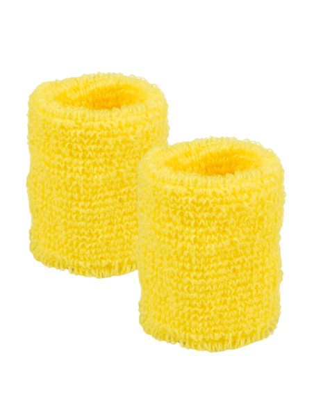 Set 3 bandeaux éponge - jaune fluo