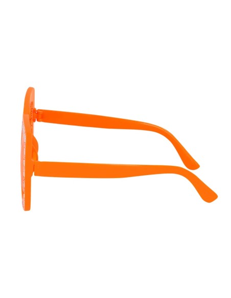 Lunettes bling bling orange