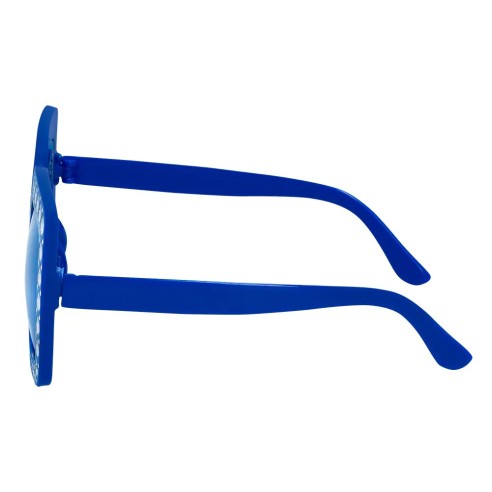 Lunettes bling bling bleu