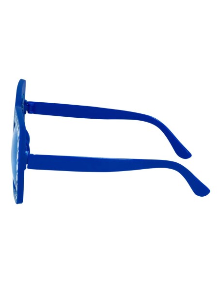 Lunettes bling bling bleu