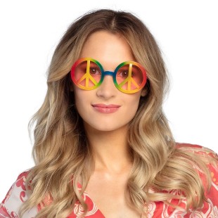 Lunettes multicolores love peace