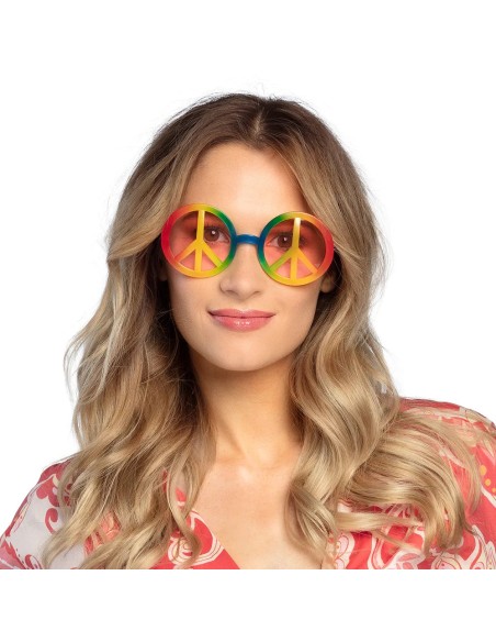 Lunettes multicolores love peace