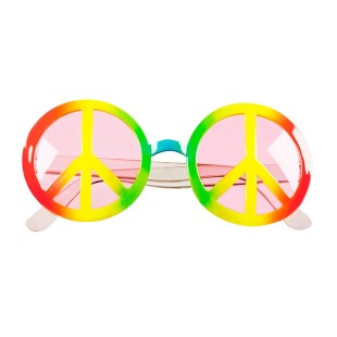 Lunettes multicolores love peace 2