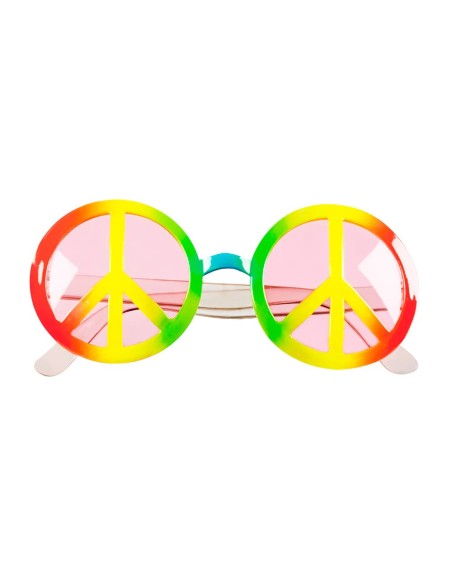 Lunettes multicolores love peace